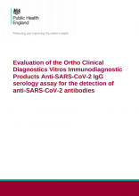 Evaluation  Of OCD Vitros Immunodiagnostic Anti-SARS CoV2 Serology Assay PHE 260520